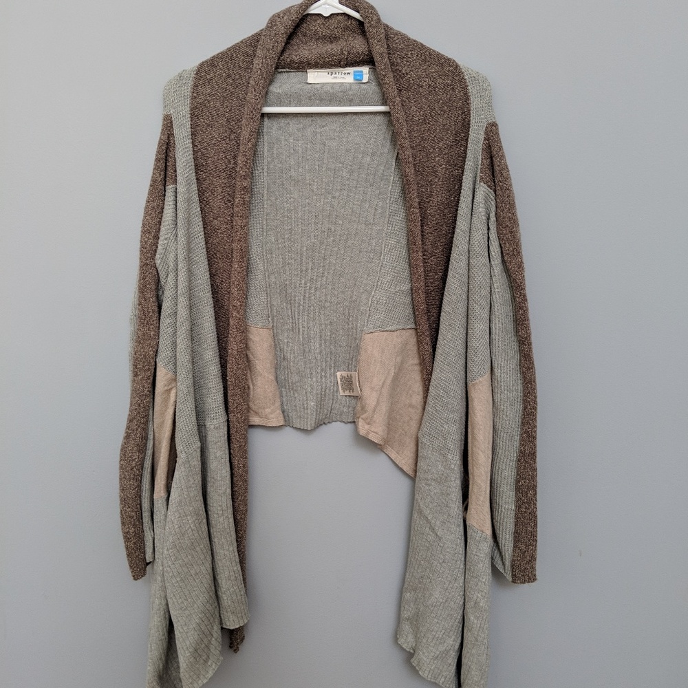 Anthropologie Sparrow Color Block Cardigan
